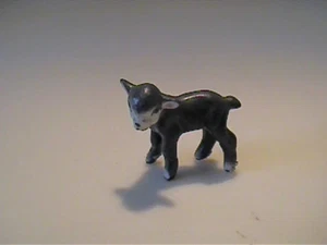 VINTAGE 1958 MINIATUR HAGEN RENAKER SCHWARZ MIT WEISSEM LAMM - Bild 1 von 5
