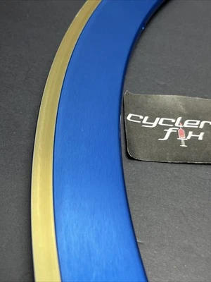 700c 2Tone Anodized 32H Alloy 43mm Deep V Rim Hoop Road Fixed Hybrid Bike Trek - Image 1 of 4