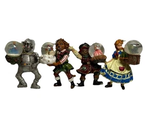 Vintage Wizard of Oz Characters Holding Snow Globe Ornaments Lot of 4 - Picture 1 of 5