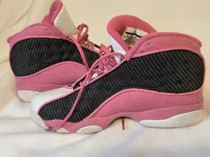 nike jordans pink/ black 310004-132 sz 8.5   womens sneakers great condition  - Picture 1 of 10