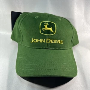NEW John Deere Licensed Mens Green Snap Back Hat One Size Fits All NWT - Picture 1 of 7
