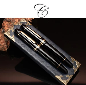 Stiftablage für 2 Schreibgeräte PU Leder | Ablageschale für Füller | Pen Tray - Picture 1 of 4