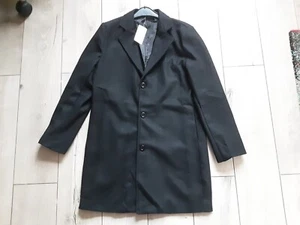 Herren Mantel NEU Kurzmantel Übergangszeit Gr.M/L schwarz knielang - Bild 1 von 3