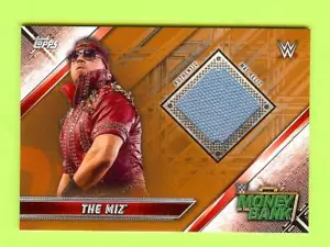 2019 TOPPS WWE RAW "BRONZE" THE MIZ MONEY BANK EVENT USED MAT RELIC #23/99 - Picture 1 of 1