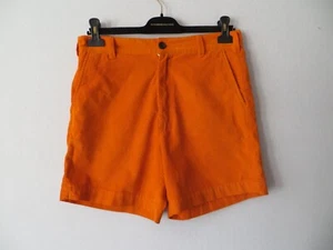 DRAKE'S ORANGE FATIGUE CORDUROY SHORTS SIZE 31 NEW WITH TAG - Picture 1 of 4