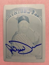Adam Dunn 2013 Topps Archives Cyan Printing Plate 1/1 IP Auto Autograph