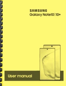 Samsung Galaxy Note 10 10+ AT&T INSTRUKCJA OBSŁUGI - Zdjęcie 1 z 3