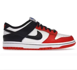 Brand New Nike Dunk Low EMB NBA 75th Anniversary Chicago DO6288-100 3.5Y/5.5Y/6Y - Picture 1 of 5