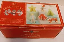 Nordic Ware 3D Stand-Up PlasticCookie Cutters Holiday Christmas .