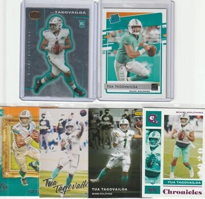 Lot of (6) 2020 Tua Tagovailoa Rookie RC Cards w/Donruss, Dynagon++ (a) - Picture 1 of 1