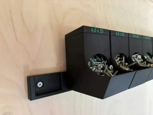 4PC Wall Mounted Panel Screws Feeder Storage DIY Organiser | 3D Printed - Picture 1 of 5