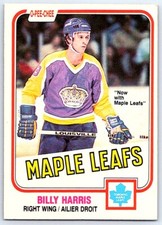 1981-82 O-Pee-Chee Billy Harris Toronto Maple Leafs #144