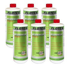 Flotex Wegereiniger Konzentrat, 6 x 1L Steinreiniger für Terasse und Pflaster