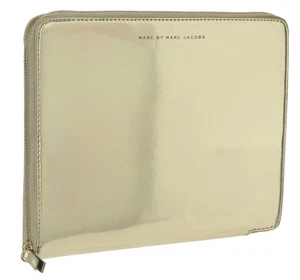 Marc Jacobs Techno Gold Hologram iPad Folio Tablet Case NWT  - Picture 1 of 5