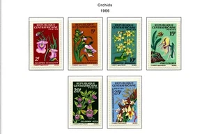 CENT AFRICAN REP MNH 67-72 Orchideen Blumen ZG735 - Bild 1 von 1