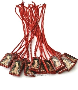 12 Virgen De Guadalupe Escapulario Recuerdos Catolico Scapular Favors Religious - Picture 1 of 6
