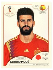 2018 Panini World Cup Stickers - Pink Back !  Gerard Pique
