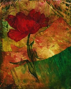 ALTE TULPE 8X10 Collage Druck von Künstler Sherry Shipley - Bild 1 von 1