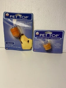 Top para mascotas - Combo dispositivo portátil para beber y adaptador de cuello corto - naranja - Imagen 1 de 5