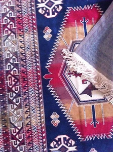 TRADITIONAL RED RUG 141 X 209 CM - Picture 1 of 4