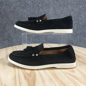 M.Gemi Shoes Womens 37 Loafers Black Slip On Comfort Casual Low Top Kiltie Flats - Picture 1 of 16