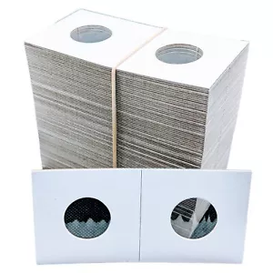 200 2x2 Guardhouse Nickel Coin Holders Mylar Cardboard Storage 5 Cent Flip - Picture 1 of 2