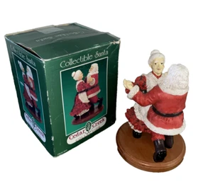 Cedar Creek Collection Kirklands Santa Mr & Mrs Claus Dancing  8.5" Christmas - Picture 1 of 13