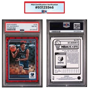 GG Jackson II RC 2023-24 Panini NBA Hoops Hyper Red /99 Pop 2 PSA 8 - Bild 1 von 2