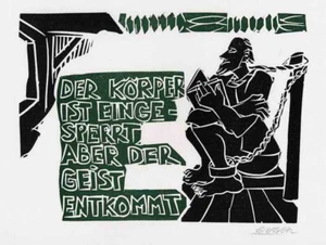 H. Eugen  -Der Körper ist eingesperrt - Original signiert limitiert 1993 - Bild 1 von 1