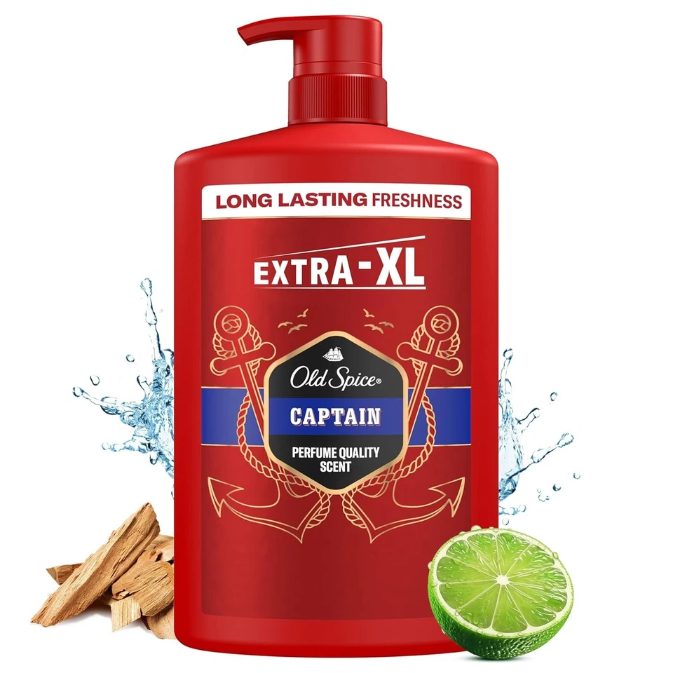 Old Spice Captain 3-In-1 Duschgel & Shampoo Für Männer, 1L, Langanhaltender, Fri - Bild 1 von 4
