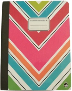 Sugarland Poly Cover Composition Book (Colorful Chevrons; 100 Sheets, 200 Pages) - Picture 1 of 1