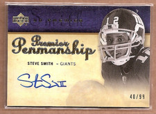 2007 Upper Deck Premier Penmanship Autographs Football Card Pick (Inserts)