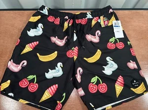 Neff Para hombres XL Fruta Flamenco Bañador Vacaciones Tabla Pantalones Cortos Cordón NUEVO - Imagen 1 de 6