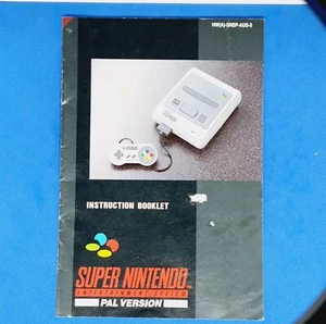 Super Nintendo Console SNES Instructions Manual Booklet Aus  - Bild 1 von 5