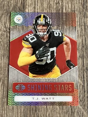 2020 Illusions TJ WATT Shining Stars Red /149 #SS20 Pittsburgh Steelers SP - Image 1 of 4