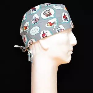 Marvel Characters Mini Kawaii Theme Scrub Hat - Picture 1 of 1