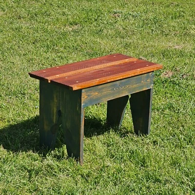 Vintage Rustic Farmhouse Tool / Small Bench 23.5"L x 11.5"W x 16.25"H - Image 1 of 4