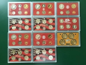 5 90% SILVER UNITED STATES PROOF SETS $9.25 SILVER FACE W/COA'S 2004 2006 2008 - Picture 1 of 4