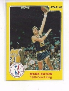 RARE 1986 STAR COURT KINGS BASKETBALL MARK EATON #11 OF 33 UTAH JAZZ