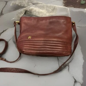 VINTAGE Etienne Aigner Oxblood Supple Leather Shoulder Crossbody Bag - Picture 1 of 1