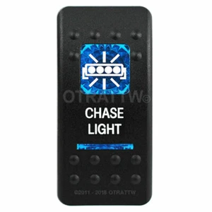 OTRATTW Contura II Rocker Switch, CHASE LIGHT, BLUE LENS - Picture 1 of 6