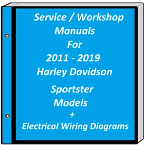 Harley Davidson Sportster Models 2011 - 2019 Service Manuals - Picture 1 of 3