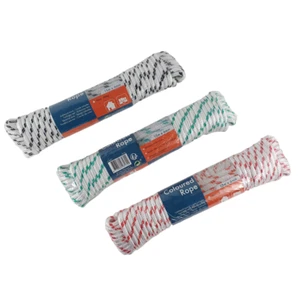 Farbiges Seil 6mm Leine 15 m Schnur 40kg für Haushalt Anhänger Wäscheleine - Bild 1 von 6