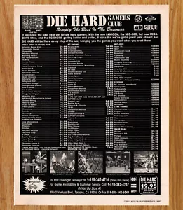 Die Hard Gamers Club Catalogo Neo Geo- Videogioco Stampa Pubblicità Poster Promo Art 1991 - Foto 1 di 3