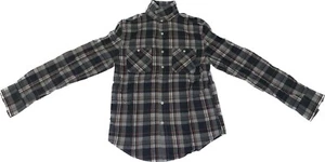 Arizona Men’s Brown Plaid Long Sleeve Slim Fit Button Down Shirt - Picture 1 of 2