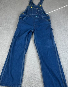 Mono con tirantes Big Smith para hombre 32x32 denim algodón cremallera mosca ropa de trabajo bolsillo ropa de calle - Imagen 1 de 15