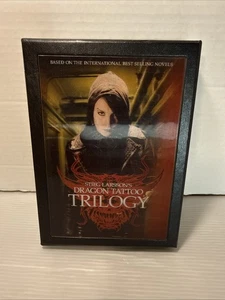 Dragon Tattoo Trilogy 4 DVD Box Set Based On Stieg Larsson’s Best Seller Mint - Picture 1 of 7