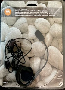 Motorola Talkabout 2-Way Radio Earpiece w/Boom Microphone ▪️Black ▪️Model 56320 - Picture 1 of 2