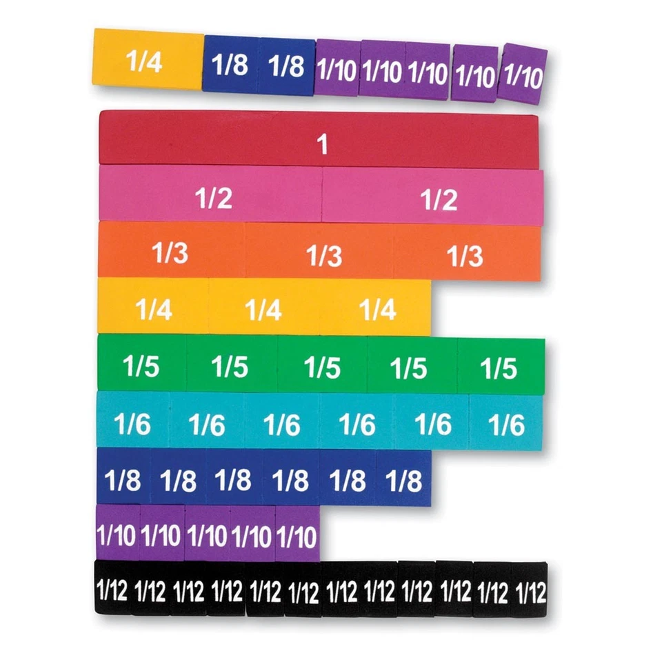 Soft Foam Magnetic Rainbow Fraction Tiles by Learning Resources - Image 1 of 1