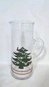 Jarra de vidrio Waechtersbach árbol de Navidad 64 oz RARA hecha en China - Imagen 1 de 6